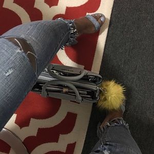 Baby Blue Sandal Block Heel